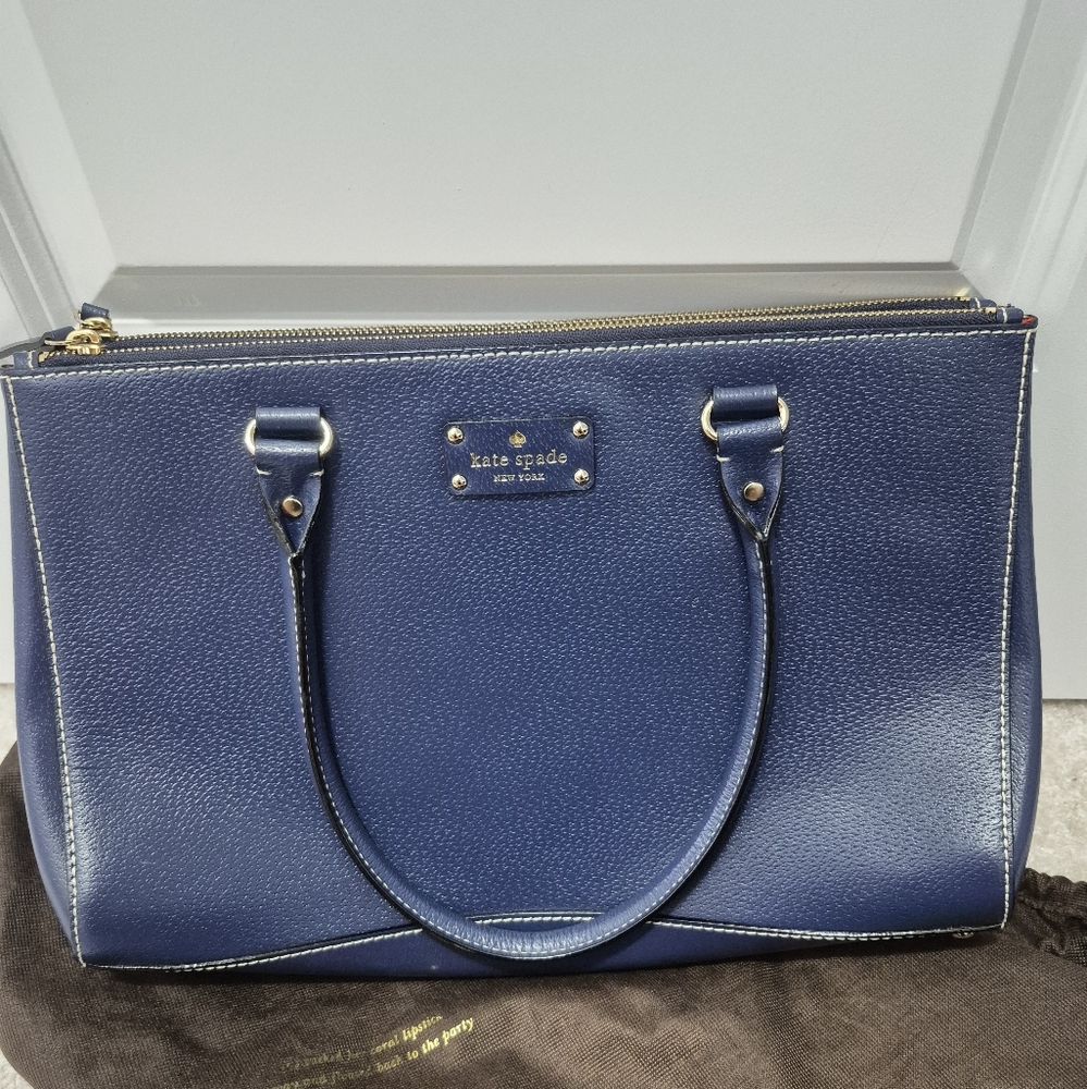 Kate Spade Navy Leather Handbag